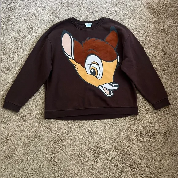 Zara Disney Classic Women’s Brown Crewneck Sweater - Picture 2 of 6